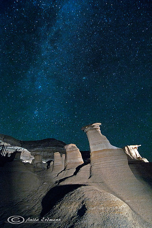 Milky Way over the Alberta Badlands