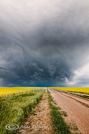 Storm near Drumheller Alberta